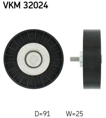 Obrázok Vratná/vodiaca kladka rebrovaného klinového remeňa SKF  VKM32024